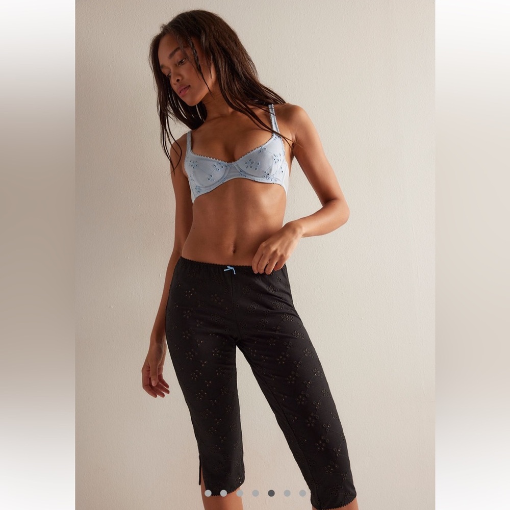 Free People Intimately Full Bloom Capri in Black